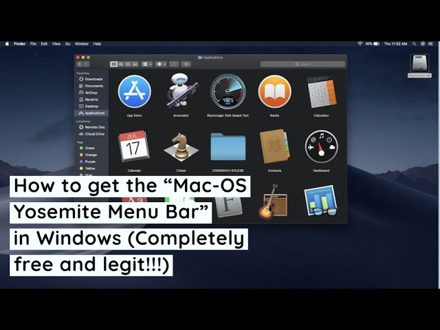mac os top bar for windows 10